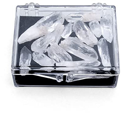 QMIQXIWS 1 Box Rock Crystal Pillar Cluster Natural Quartz Column Collection Decoration Crystal Stones ZUZAOJUYIN