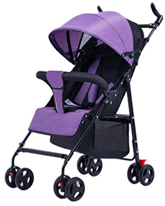 ZONABSQQ Kinderwagen Universal-Kinderwagen-Sonnenschutzdach, Faltbarer Kinderwagenwagen, 360-Grad-Rotationsdämpfung, großes Rad, Kleinkind-Kinderwagen, 4 Farben Komfort und Sicherheit