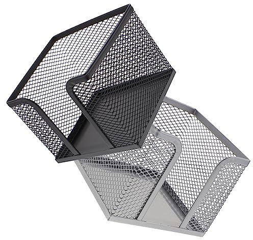 VILLCASE 2stücke Notizpapierboxen Praktische Memo-boxen Für Schreibtischorganisation Multifunktionale Notizblockhalter Für Büro Und Zuhause
