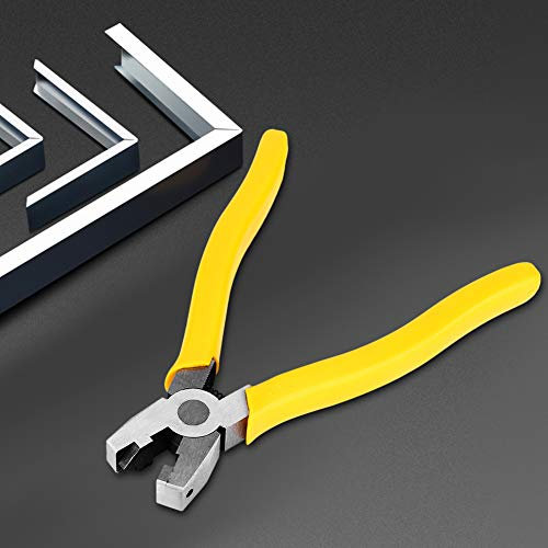 Pince Pliante pour Cadre en Aluminium, Pince Coupante à 90 Degrés de 8 Pouces avec Coupe-encoche à Rainure en V, pour une Coupe en Douceur des Cadres en Aluminium