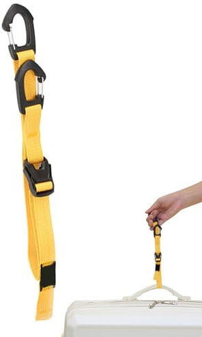 Pinza per giacca da viaggio, cinghia per gancio per bagagli | Ganci con anello a D per clip per trasporto vestiti,Tracolla elastica da viaggio con ganci ad anello a D e fibbia per giacche, vestiti, bo