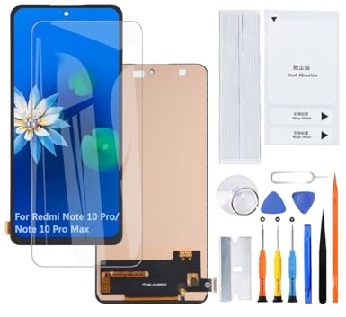 H&LYCYJ Pantalla para Redmi Note 10 Pro TFT M2101K6G M2101K6R | Kit de herramientas de uso，TFT LCD，pantalla HD，pantalla de reemplazo，para modelos:M2101K6G M2101K6R M2101K6I