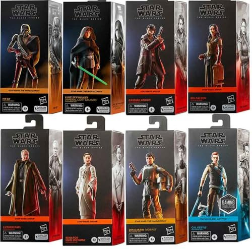 Star Wars Hasbro The Black Series Actionfiguren, Andor & Mandalorian Charaktere (E8908)