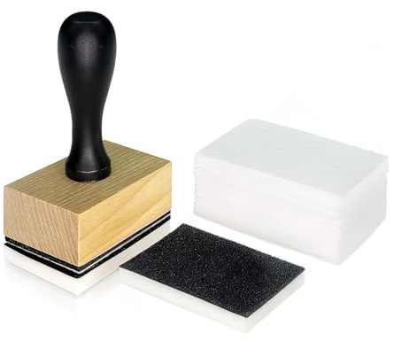 SAVILAND Nail Cleaner Tool Set: No-Touch Cleaning Gelnägel Tool Holz Nail Stamper Plates Cleaner 100pcs Nagellackentferner Pads Wiederverwendbar Schwamm Entferner Gel Nagellack Nagel Cleaner Werkzeuge