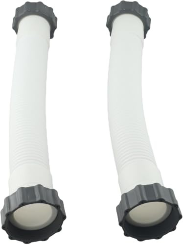 StarRing 1/2/4 tubi per pompa per filtro a sabbia per piscina, 3,8 cm, parte di ricambio 11388 11535, tubo di interconnessione per pompe a sabbia Intex da 40,6 cm, per accessori per piscina (2 pezzi)