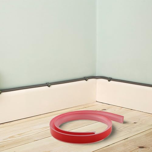 Joint de douche flexible de 100 cm, design de rétention d'eau pour douches et cuisines sans courbure (transparent)