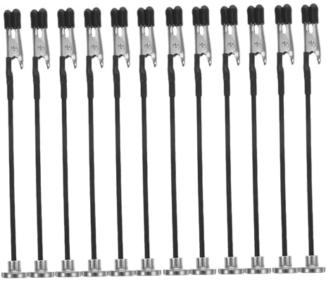 CIYODO Pinzas de Micro Magnéticas Flexibles con Base Resistente para Modelismo y Soldadura Manual de Clips con Soporte Metálico Negro para Trabajos de Precisión