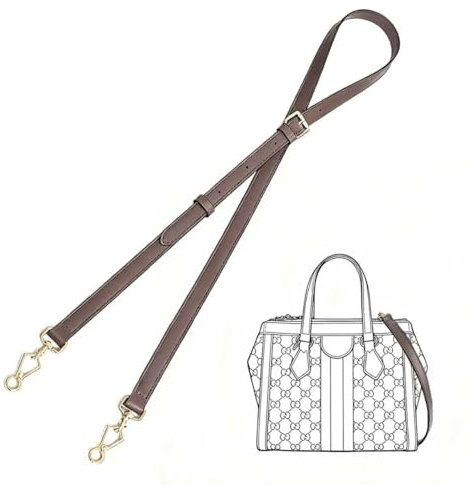 MMDOCO Leder Schulterriemen, Ersatz-Ledergriff, Taschen-Schultergurt, Hochwertiger Schultergurt aus Leder, für Umhängetaschen, Handtaschen, Elegante Ophidia-Reisetaschen