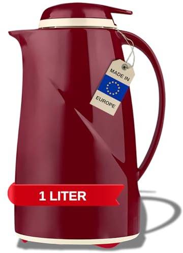 Helios 2934-046 Wave Push Plastic Insulated jug, red