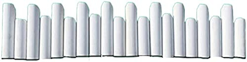llxyzrzbhd Barriere Jardin Cloture Jardin Exterieur Clôture de Jardin de Piquet de Bois de Bordure de palissade enfichable Flexible pour la Maison llxyzrzbhd619(Color:White;Size:120x60cm)
