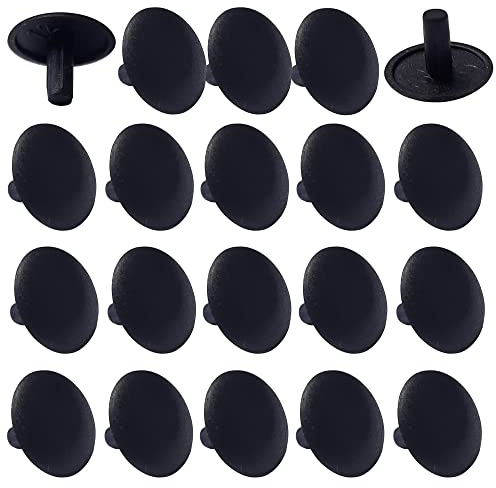 cyclingcolors 20x Cache vis Trou Plastique Universel Noir 2.5mm x 12mm Bouchon cruciforme Capuchon Protection