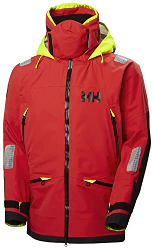 Helly-Hansen Men's Ægir Race Jacket 2.0, 222 Alert Red, Large