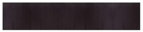 vidaXL Teppich Rechteckig Dunkelbraun 100x500 cm Bambus