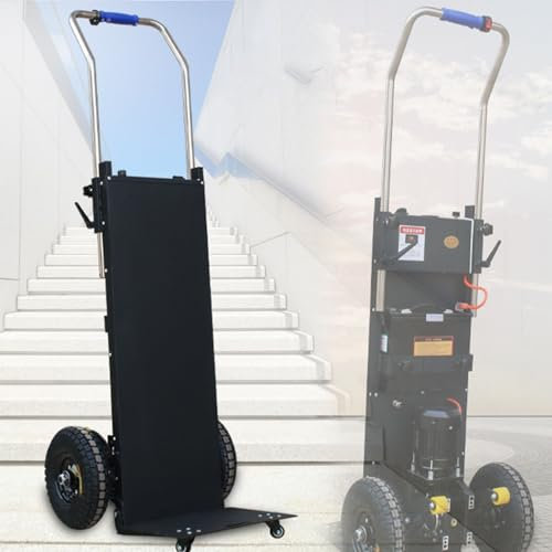 Lakenbroade Stair climbing dolly,Folding Hand Truck and Dolly, Folding Sack Truck, Hand Truck Stair Climber, Load Capacity, Electric Stair Climber Cart with Removable 48 V/7.5 Ah Battery
