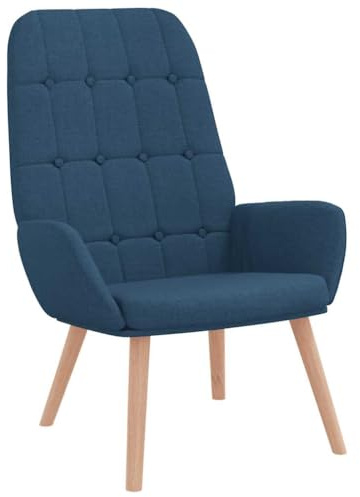 vidaXL Relaxsessel Blau Stoff