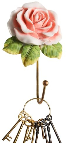 Dekorative Blumenmäntel - Kreativer Blumenbedeckungshaken für Blumen | Rustikaler Schlüsselbund mit Blumen, dekorativen Mänteln zum Aufhängen von Mänteln, Hüten, Schlüssel, Handtüchern und