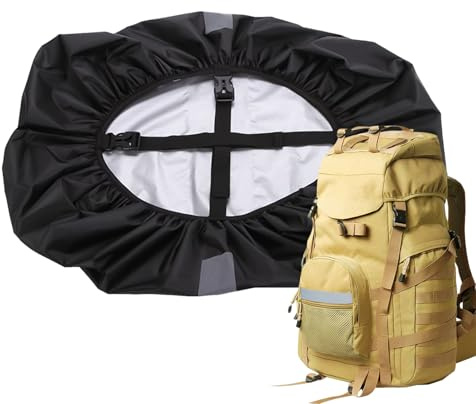 Renchey Funda Impermeable Para Mochila - Cubierta con Banda Reflectante | Protector Portátil Unisex para Ciclismo Acampada y Excursionismo