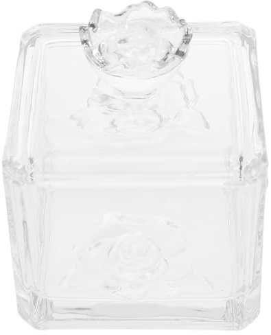 Sosoport Bote de Café de Vidrio Hermético Relieve de y Flores