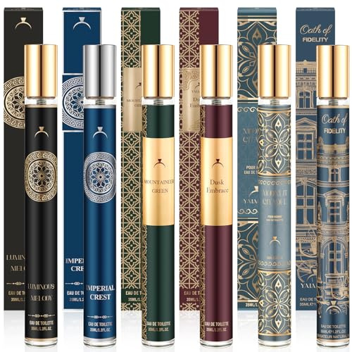 Coffret parfums homme, 6 * 35ml parfum homme, Eau de Toilette, Parfum de luxe pour homme, fragrances raffinées, idée cadeau parfum personnalisée pour collègues, Saint-Valentin et anniversaires
