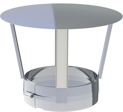Jeremias DW-ECO 2.0 Regenhaube für Schornstein Edelstahl Ø 300mm Abgassystem doppelwandig CE-zertifiziert für Öl Gas Festbrennstoffe
