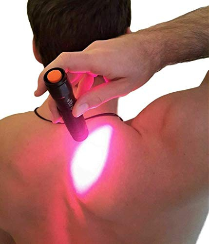 Kalt Softlaser Lichttherapie Behandlungsgert für Schmerzenerleichtern, effektives Entzündungenhemmen, Lasertherapiegerät im kompletten Set mit Holzkiste