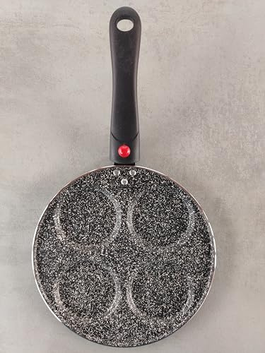 LA CASA DI EVA Padella 22 cm per 4 Pancake da 9 cm | Manico Smontabile