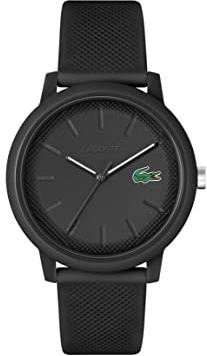 Lacoste Orologio Analogico al Quarzo da Uomo Collezione LACOSTE.12.12 con Cinturino in Silicone Nero - 2011171