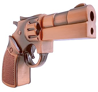 WooTeck 64GB Metal Revolver Gun Novelty USB Flash Drive(Copper)
