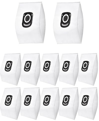 12 bolsas para aspiradora Rowenta Hygiene + ZR200520 ZR200720, compatible con Silence Force, Compact Power, X-Trem Power (RO64xx, RO63xx, RO68xx, RO39xx)