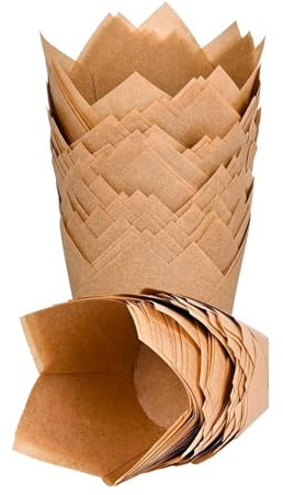 Paquete grande de 120 moldes para hornear elegantes moldes para magdalenas, papel de regalo, accesorios para hornear