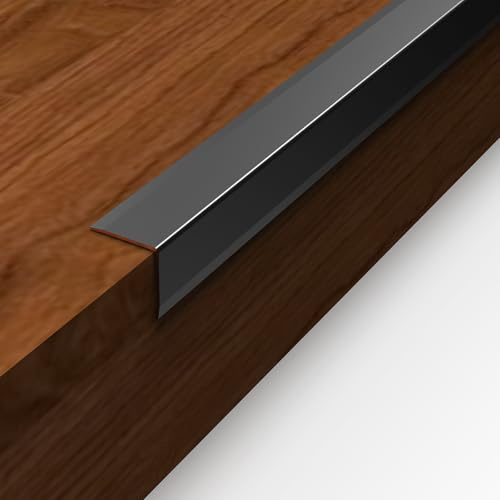 Fengone Aluminum Corner Guards L Molding Corner Guards with 90° Angle 35X 0.8inch Stick Metal Corner Protector Molding for Wall Table Door Frame Protection and Decoration (3 Pack)