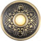 SMZhomeone Traditional Round Doorbell Push Button Metal Doorbell Push Button Bronze Wired LED Light Door Bell Buttons With Screws Vintage Style Door Bell Push