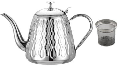 Baokuan 1.5l Stainless Steel Teapot with Filter Pineapple Tea Kettle Hot Water Tea Pot Chinese Tea Accessories for Restaurant