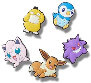 Crocs Pokemon Assrtd 5 Pack, Charm Decorativi per Scarpe Unisex-Adulto, Multicolore, Taglia Unica