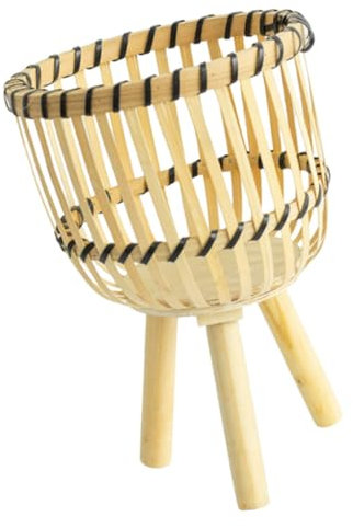 Sosoport Geflochtener Blumentopf Aus Wasserdichter Blumentopfbehälter Blumentopfschale Für Balkon Und Garten