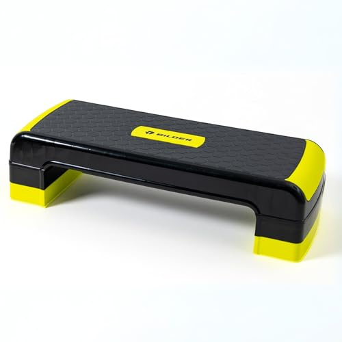 BILDER - Step per Allenamento Aerobico, Stepper Fitness Casa e Palestra Antiscivolo, Altezza Regolabile, Pedana Ideale per Migliorare Forza e Coordinazione, Capacità di Carico 150kg, Esercizi Home Gym