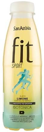 SanAttiva Fit Sport Gusto Limone con Sali Minerali, Isotonica Confezione da 12 Bottiglie da 500ml