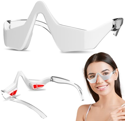 SGZIOO Stellaura Rotlichtbrille, Rotlicht Therapie Augenmassagegerät, Eye Massager, Rotlichttherapie Augenmassage