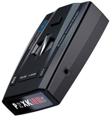 Police Radar Detector UK, RAD1000 Compagno di sicurezza stradale con conferma della velocità GPS, allarme acustico per autovelox fissi e mobili, include supporto a ventosa, nero