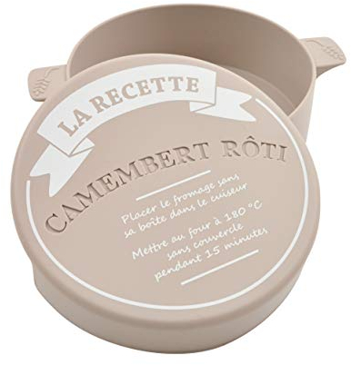 CÉCOA • Cuit-Camembert Silicone avec Couvercle • Cuisson Fondante au Four ou Micro-ondes • Compatible Lave-vaisselle • Résistant, Pratique et Facile à Nettoyer • Idéal Fromage Chaud Maison