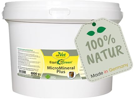 cdVet EquiGreen MicroMineral plus 4 kg - complément alimentaire pour chevaux, apport minéral 100 % naturel pour le cheval