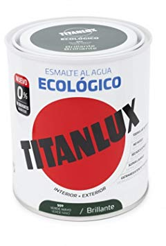 Titanlux 00T055934 Smalto Acqua Ecologico Brillante, Verde, 750 ml
