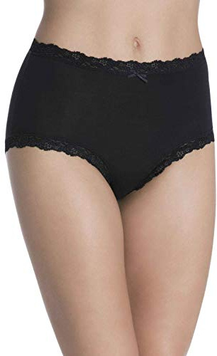 Nina von C. Damen-Taillenslip 3er-Pack Modal schwarz Größe 42