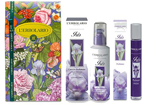 Confezione regalo Duo corpo Iris Carezza profumata - Fluido vellutante corpo 150 ml - Profumo iris 15 ml + in OMAGGIO l' elegante sacchetto porta-oggetti in raso e Diario 2022