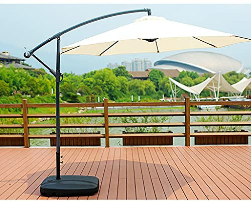 M-TOP Ampelschirme Sonnenschirm 300 cm Gartenschirm Kurbelschirm Ampelschirm Terrassenschirm Drehbar - Neigbar für Garten, Pool, Rasen und Garten