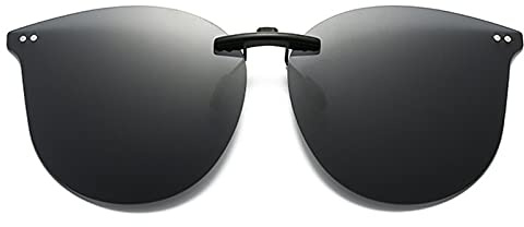 FF FRAZALA Polarized Clip On Sunglasses Oversized UV Protection Anti-Glare Compact Fit Non-Flip Sunglasses Over Prescription Glasses 3167