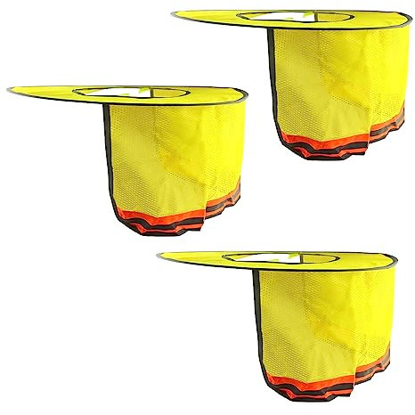 WMYCONGCONG Confezione da 3 parasole per elmetto rigido, visiera a tesa intera, protezione solare per collo in rete, accessori per elmetto rigido, visiera rigida, alta visibilità riflettente