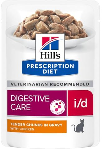 Hills Prescription Diet Feline I/D Health Digestive Food for Cats 12 x 85 g Chicken