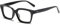 Hubeye Gafas anti luz azul cuadrados de montura grande negro para mujer y hombre bisagra de resorte anteojos de gran tamaño con funda de tela