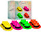 SPARKLERS Club - Lote de 12 sombreros fluorescentes (3 sombreros de neón por color, amarillo rosa, verde rojo, especial luz negra y ultra violeta, 4 colores vivos, accesorio fluorescente